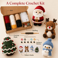 thumbnail image 5 of Chibi-Style Doll DIY Christmas Crochet Kit for Beginners, Cute Chibi Santa Deer Snowman Tree Plush Making Set, Complete Craft Supplies for Home Holiday Decor & Gift Reindeer, 5 of 7