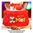 thumbnail image 4 of Tarmeek Christmas Snow Globes Music Box, Santa Claus Decorative Light Ornaments, Xmas Snowman Music Box Tabletop Decorations for Holiday Party Home Decor Christmas Decoration Indoor, 4 of 7