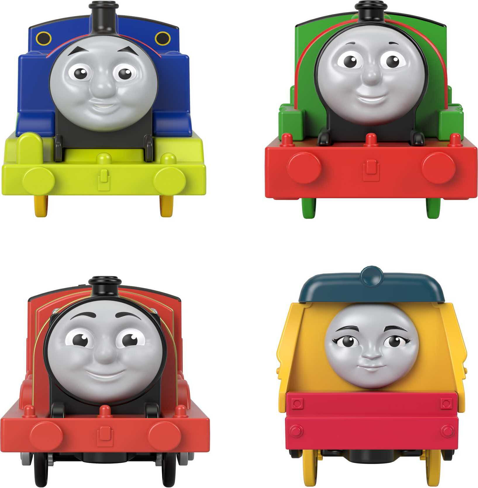 Thomas & Friends Thomas, Percy, James & Rebecca Motorized Toy Train Play Vehicle Pack, 4 Engines - image 2 of 6
