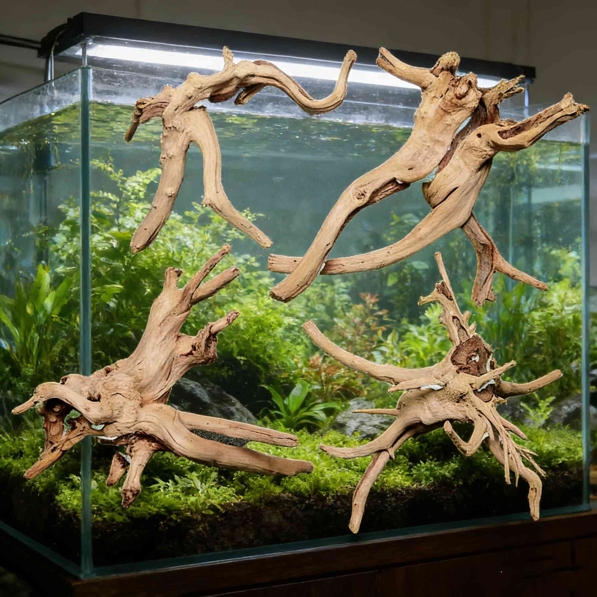 10Pcs Natural Spiderwood Driftwood for Aquarium Decor, 3.9-5.9inch Aquarium Driftwood Freshwater Reptile Driftwood Aquarium Spiderwood