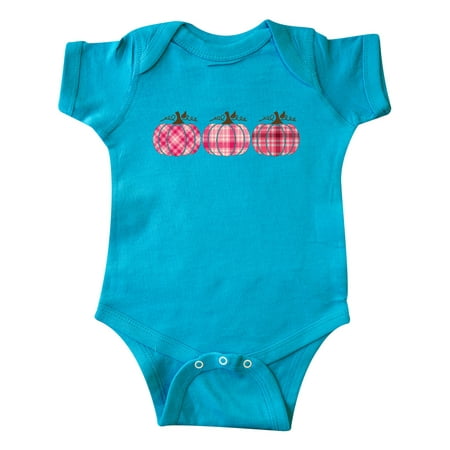 

Inktastic Pink Plaid Pumpkins Gift Baby Boy or Baby Girl Bodysuit