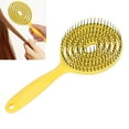 thumbnail image 3 of Cepillo para desenredar el Cabello Salón Cabeza Redonda Desenredante Peine Alisado Cepillo para el Pelo Rizado, 3 of 7