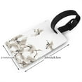 thumbnail image 2 of Kdxio Japanese White Cranes Luggage Tags Privacy Cover ID Label Suitcase Tags Identifiers For School Bags,Suitcases, 2 of 7