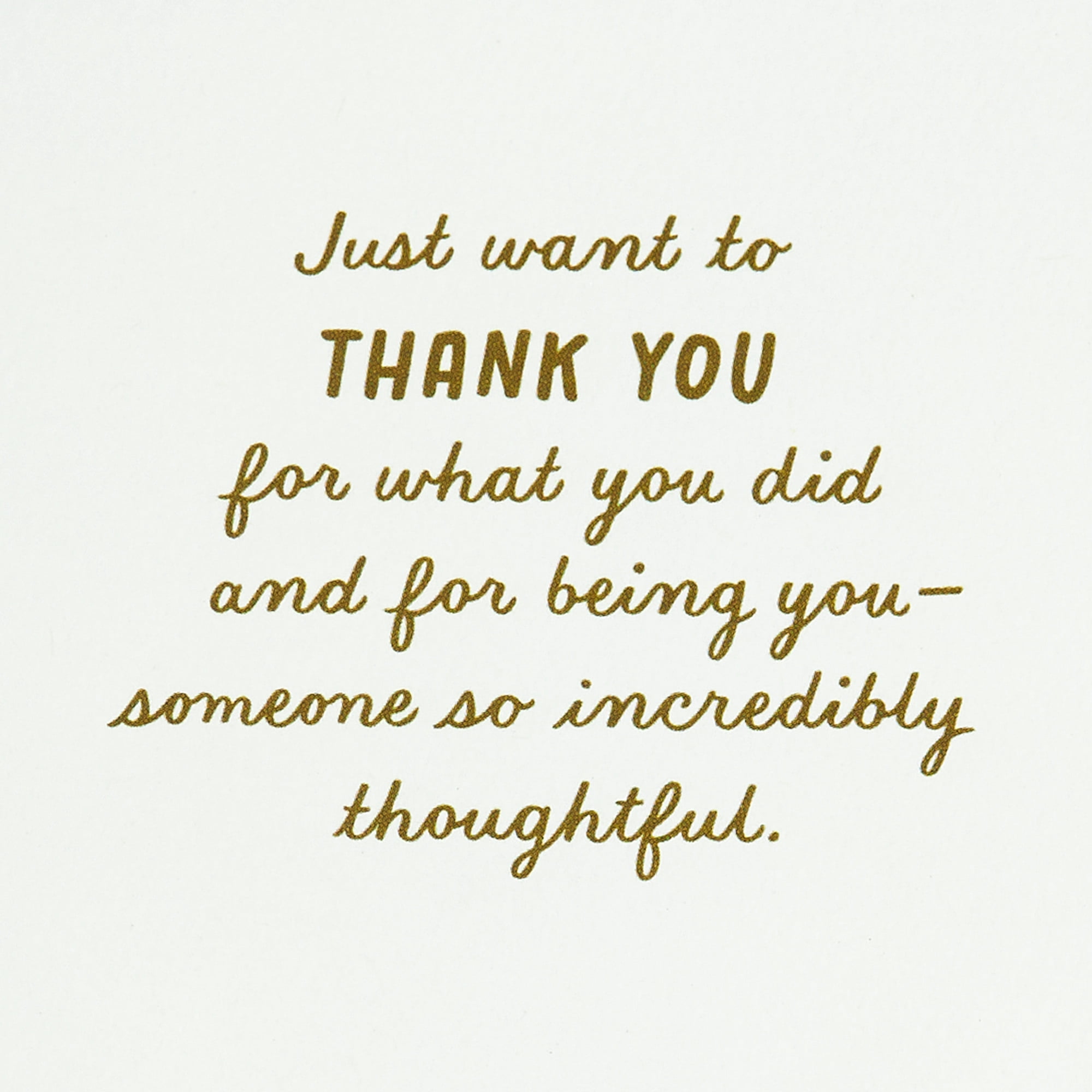 Hallmark Thank You Card (You're So Kind and Thoughtful)