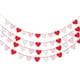 thumbnail image 1 of Guirnalda de corazones de fieltro para decoración del día de San Valentín, pancarta de San Valentín para novias 48 piezas, 1 of 9