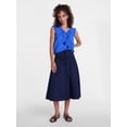 thumbnail image 3 of Scenario Women's and Women's Plus Tie Waist Midi Skirt, Sizes XS-4X, 3 of 6