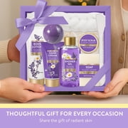 Spa Luxetique Gift Sets for Women, 8 Pcs Relaxing Lavender Gift Baskets for Birthday Day Gifts Idea, Bath and Body Self Care Kits