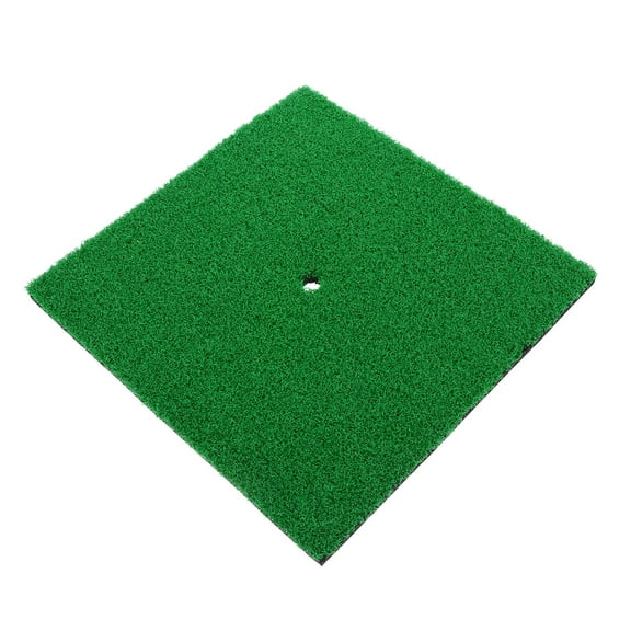 Raindrops Green Golf Training Turf Mat Portable Practice Pad for Driving and Putting