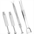 thumbnail image 1 of Juego de 4 Portaherramientas de Agarre, Herramienta para Recoger Joyas, Bola Perforadora de 4 Garras de Acero Inoxidable para Objetos Pequeños, Chip Electrónico., 1 of 5