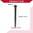 thumbnail image 5 of Unique Bargains Bicycle Seat Post Bike Seatpost Bicycle Seat Tube for Bicycle Carbon Fiber 27.2 x 350 mm 3K Gloss Black, 5 of 7