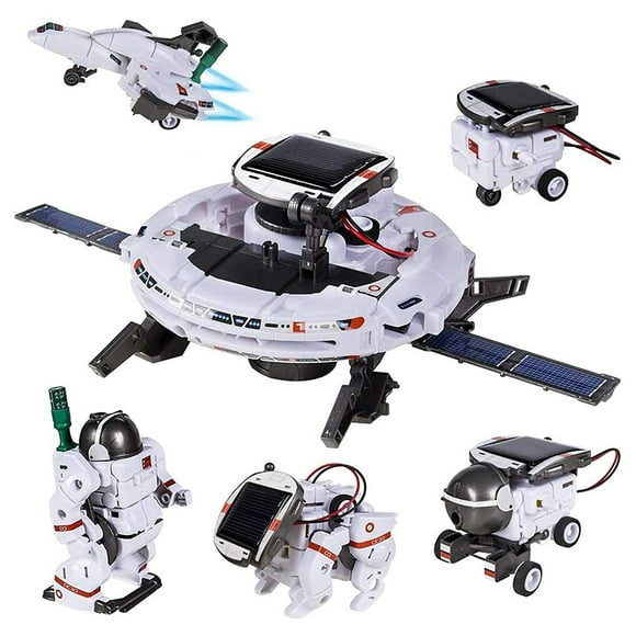 Clairlio 6 en 1 Robot Spatial Solaire Jouets Éducatifs Technologie Kits Scientifiques pour Enfants