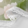 thumbnail image 3 of 60 Inch Round Tablecloth with White Lace Trim Fall Table Cover for Elegant Dining Decor Gradient Elegant Floral, 3 of 8