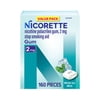 Nicorette Nicotine Gum, Stop Smoking Aids, 2 mg, White Ice Mint, 160 Count