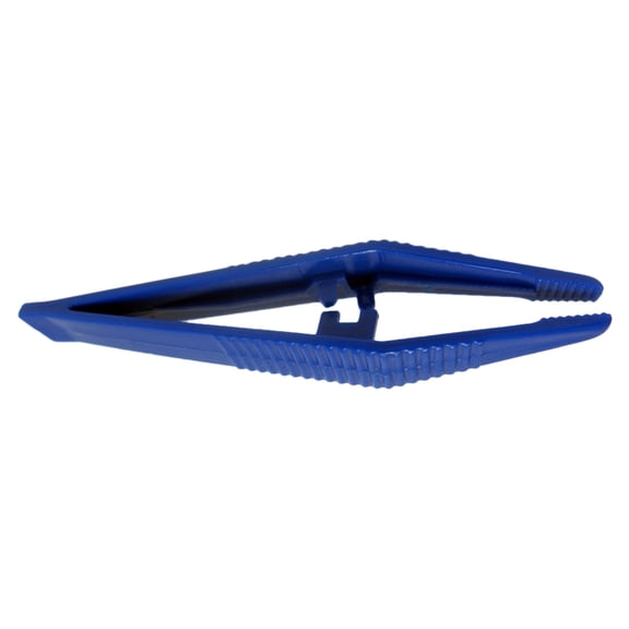 JEWEL TOOL (2 Pack) 3.25" (8.3 cm) Plastic Tweezer | Textured Handle | Non-magnetic | Ideal for Crafting & Electronics