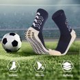 thumbnail image 4 of Calcetines antideslizantes de tubo para adultos - Calcetines de fútbol de rizo grueso - Shock, 4 of 5