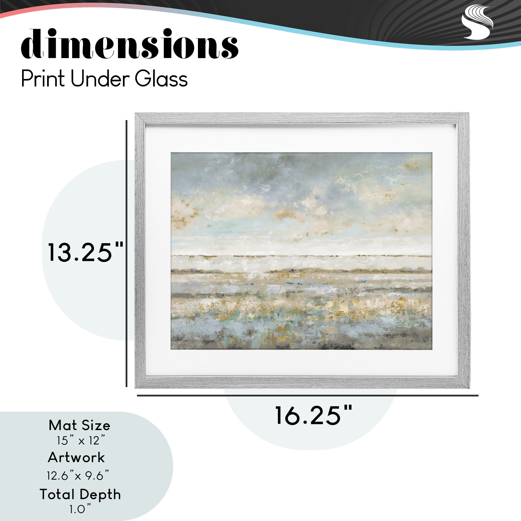 Stupell Industries Contemplative Mood Abstract Gray Framed Print Under Glass, design by Lorenzo Collective