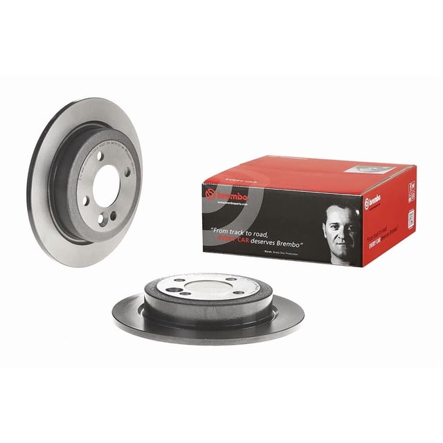 Brembo Rotor de Frein 08916311C02 Solide; Design en une Pièce; Motif de Boulon de Roue 4 x 100 Millimètres; Diamètre Intérieur de Chapeau 163 Millimètres; Diamètre de Moyeu 64 Millimètres