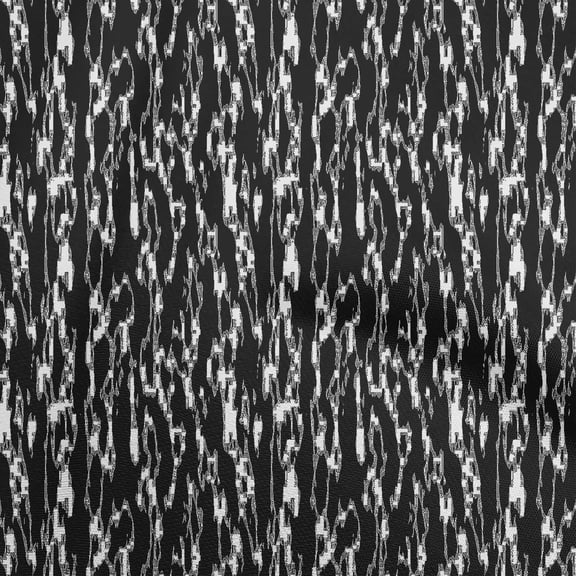 oneOone Polyester Spandex Black Fabric Abstract Fabric For Sewing Printed Craft Fabric By The Yard 56 Inch Wide