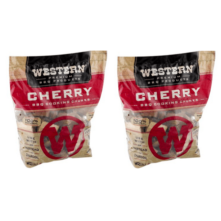 (2 pack) Western Premium BBQ Products Cherry Cooking Chunks, 549 CU.
