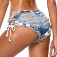 thumbnail image 3 of Womens Plus Spandex Shorts Women Sexy Cut Off Low Waist Denim Jeans Shorts Mini Hot Pants, 3 of 9