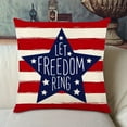 thumbnail image 5 of Bless Our Home America Stars Throw Pillow Covers, 18 x 18 Inch 4th of July Patriotic USA Flag Cushion Case for Sofa Couch, Independence Memorial Day, 5 of 5