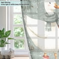 thumbnail image 4 of Yayeee Window Curtains Light Filtering 63"x42" Grommet Panel Pair Home Living Room Decor, Winter Goose Scarves, 4 of 7