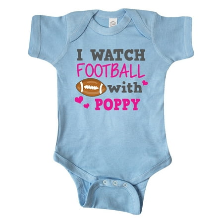 

Inktastic I Watch Football with My Poppy Gift Baby Girl Bodysuit