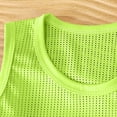 thumbnail image 6 of Hrsba Girls Summer Top Solid Color Mesh Fabric Crew Neck Sleeveless Top For Kids Casual Summer Soft Lightweight Breathable Comfortable Top, 6 of 6