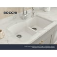 thumbnail image 5 of BOCCHI 1602-507-0126 Granite 33" 60/40 Double Bowl Kitchen Sink in Milk White, 5 of 7