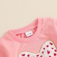 thumbnail image 5 of Okbabeha Toddler Baby Girls Valentine's Day Outfits Bow Embroidery Sweatshirt A Line Tutu Skirt 2Pcs Clothes, 5 of 7