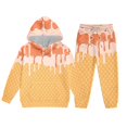 thumbnail image 6 of YUEHUA Toddlers Girls Boys 2 Piece Tracksuit Athletic Sweatsuits Sets 3D Ice Cream Prints Hooded Sweatshirt and Jogger Sweatpants Clothing Sets for Kids, Size 4-5 Years, 6 of 9