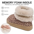 thumbnail image 6 of Ecetana Women's Fuzzy Plush House Slippers Warm Memory Foam Indoor Outdoor Non-Slip Booties, 6 of 9