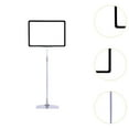 thumbnail image 6 of colaxi Adjustable Sign Holder Floor Sign Stand Holder Note Holder Reusable, Store Tag, Versatile Frame Poster Stand Price Tag Holder Black, 6 of 10