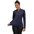 thumbnail image 5 of Little Donkey Andy Women's UPF50+ Shirts 1/4 Zip Long Sleeve Pullover Quick Dry Lightweight Golf Hiking Tops Rash Guard (Purple XS), 5 of 8