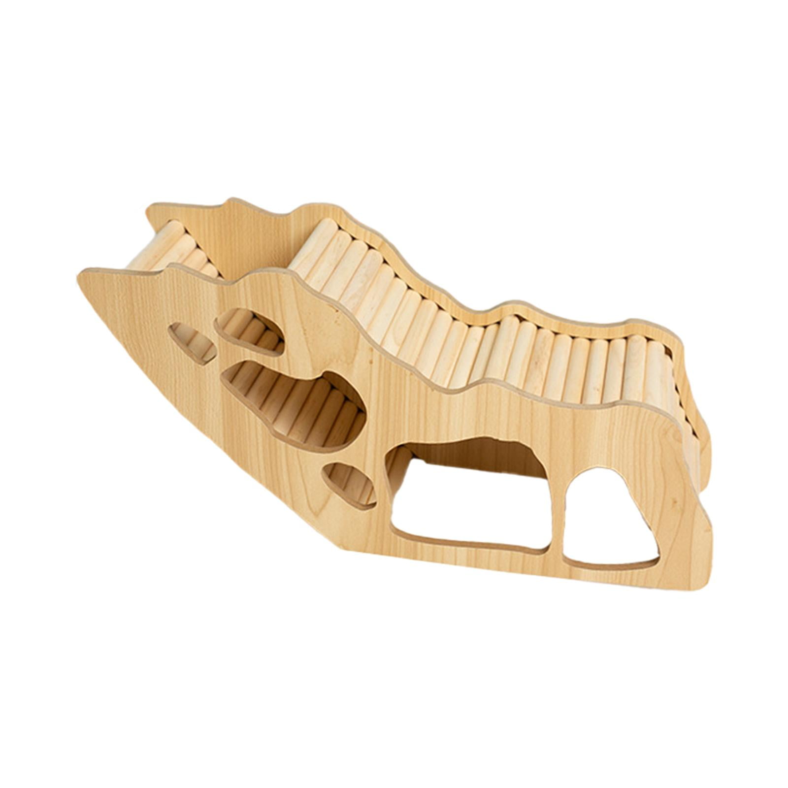 Bvdfgk Cage Accessories Chew Cage Toy Exploring Toy Wooden Hamster House for Chinchilla style C
