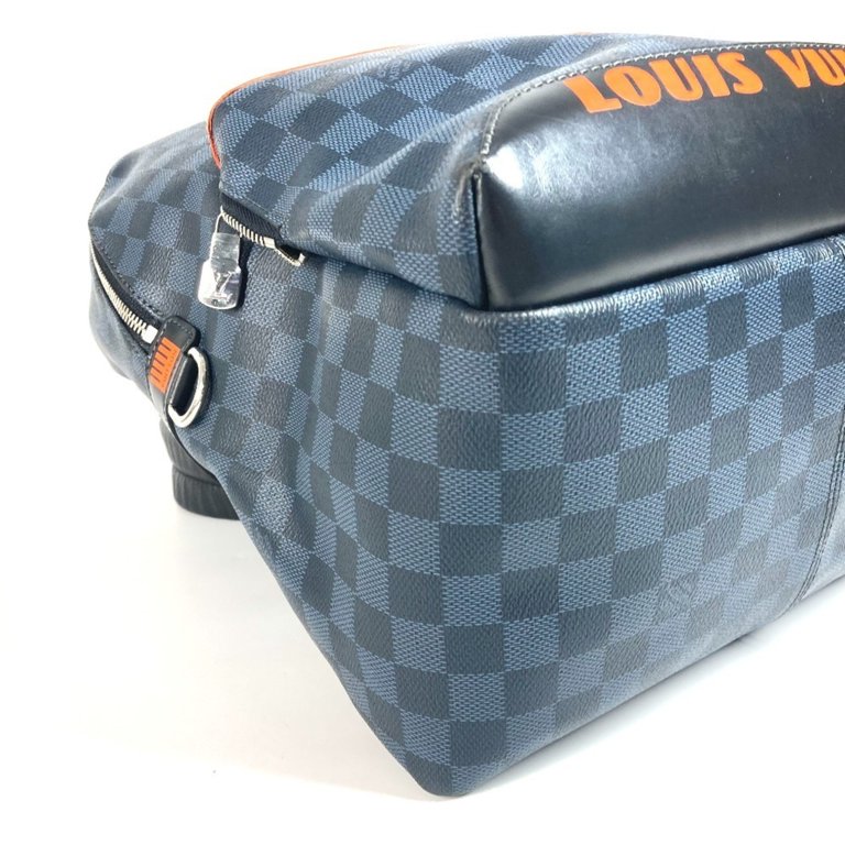 Louis Vuitton Backpack Discovery Damier Cobalt Canvas Navy Pre-Owned LOUIS VUITTON N40157 Damier Cobalt Discovery  main image 3