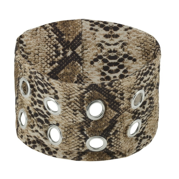 Unique Bargains 1 Pc Headband Snake Pattern Hairband for Women Yellow