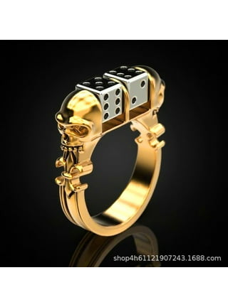 Lucky 6 Sided Dice Band Ring