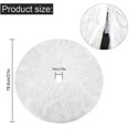 thumbnail image 2 of LINMOUA White Plush Christmas Tree Skirt Apron Plush Tree Skirt Decoration, 2 of 2