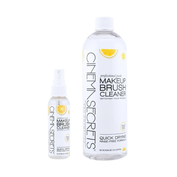 Limpiador de brochas de maquillaje CINEMA SECRETS Lemon 473 ml + 59 ml