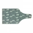 thumbnail image 1 of Floral Cutting Board, Cottage Daisy Petals Field Summer Gardening Theme Chamomile Flourish, Tempered Glass Cutting and Serving Board, Wine Bottle Shape, Grey Coconut Sage Green, by Ambesonne, 1 of 1