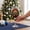 A, variant on 4-Piece Hand-Painted Christmas Wine Glasses – Crystal Goblets with Tree Snowflake Design for Holiday