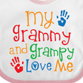 thumbnail image 4 of Inktastic My Grammy and Grampy Love Me Boys or Girls Baby Bib, 4 of 4