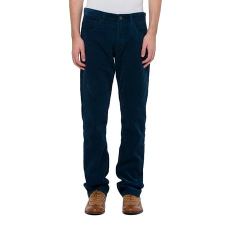 Bossini Mens Reliable Casual Snug Slim Fit Colourful Corduroy Pants,Waist 28-40"