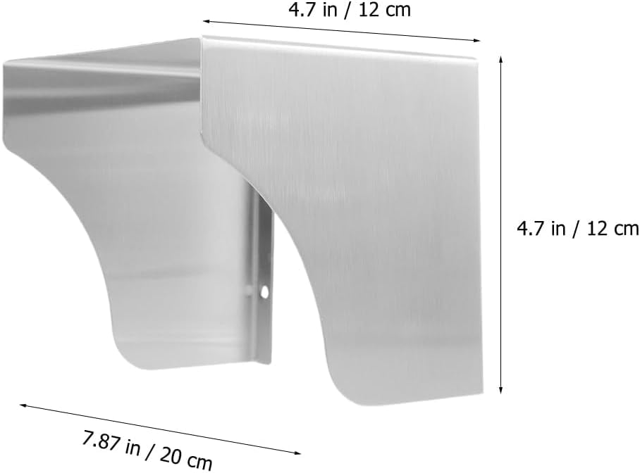 Cabilock Stainless Steel Doorbell Cover, Weatherproof Splashproof Box Outlet Cover, for Outdoor Electrical Outlet, Door Access, Ring Doorbell, White, 7.87 X 4.72 X 4.72 Inch