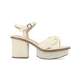 thumbnail image 2 of Journee Collection Womens Garner Textured Knot Front Ankle Strap, 2 of 3
