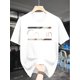 thumbnail image 1 of Men's Casual Short Sleeve T-Shirt - Bold CALVIN Graphic Print, Black with White & Golden Lettering, Regular Fit Summer Top, Machine Washable, Casual Sporty Tee, Comfy Tee, 1 of 5