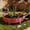 Red, variant on Flexible Garden Edging Plug-in Stone Pattern Interlocking Landscape Border Mulch Tree Pit Separator Red