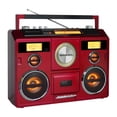 thumbnail image 4 of Estación de Sonido Estéreo Boombox Rojo con Bluetooth y Grabadora de Casete, 4 of 6