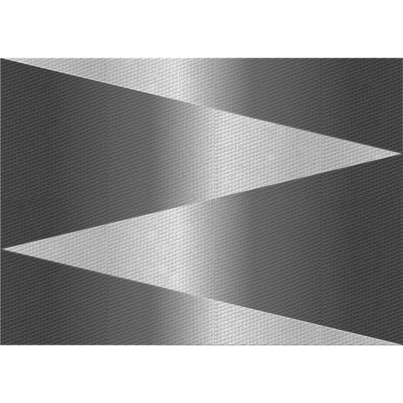 Ahgly Company Indoor Rectangle Patterned Dark Gray Area Rugs, 6' x 9'